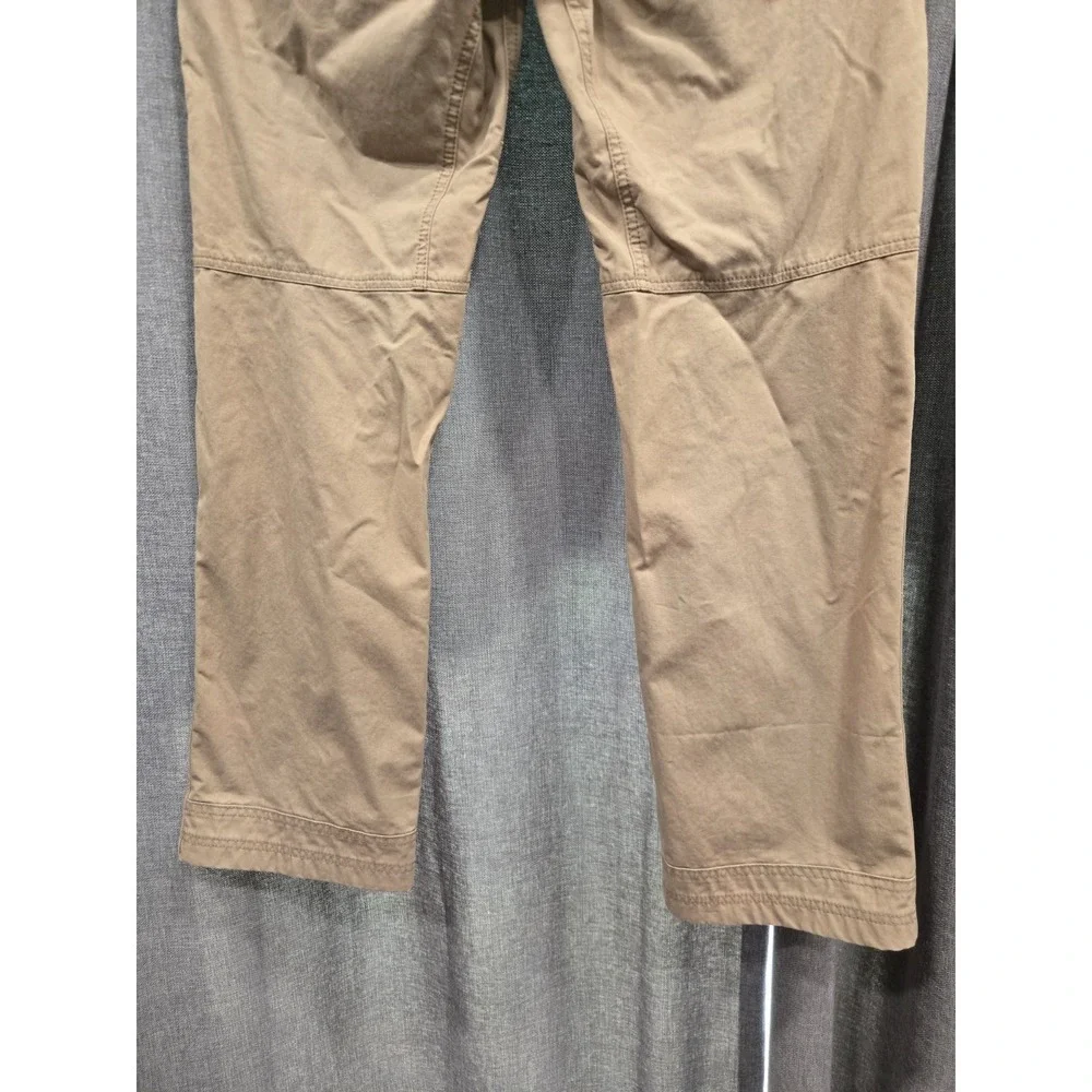 L.L.Bean Riverton Pants Mens 33x30 Brown Canvas Hiking Trail Outdoor Utility